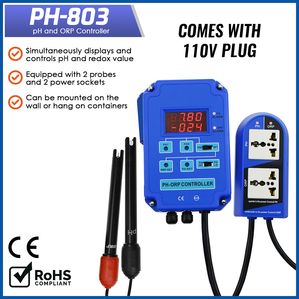Planted Aquarium Ph - Digitale pH ORP Redox 2-in-1 controllermonitor