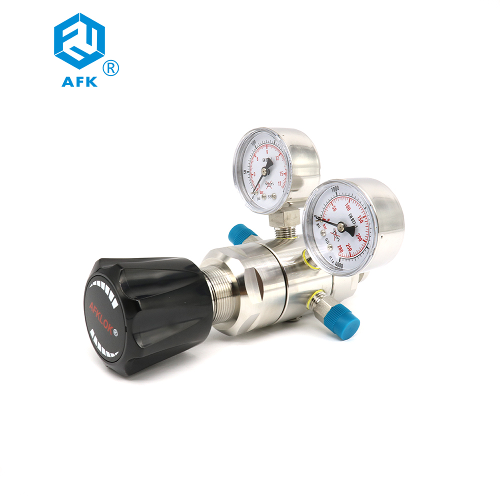 Co2 Regulator Dual Stage - Dual Stage Drukregelaar Rvs 316L voor