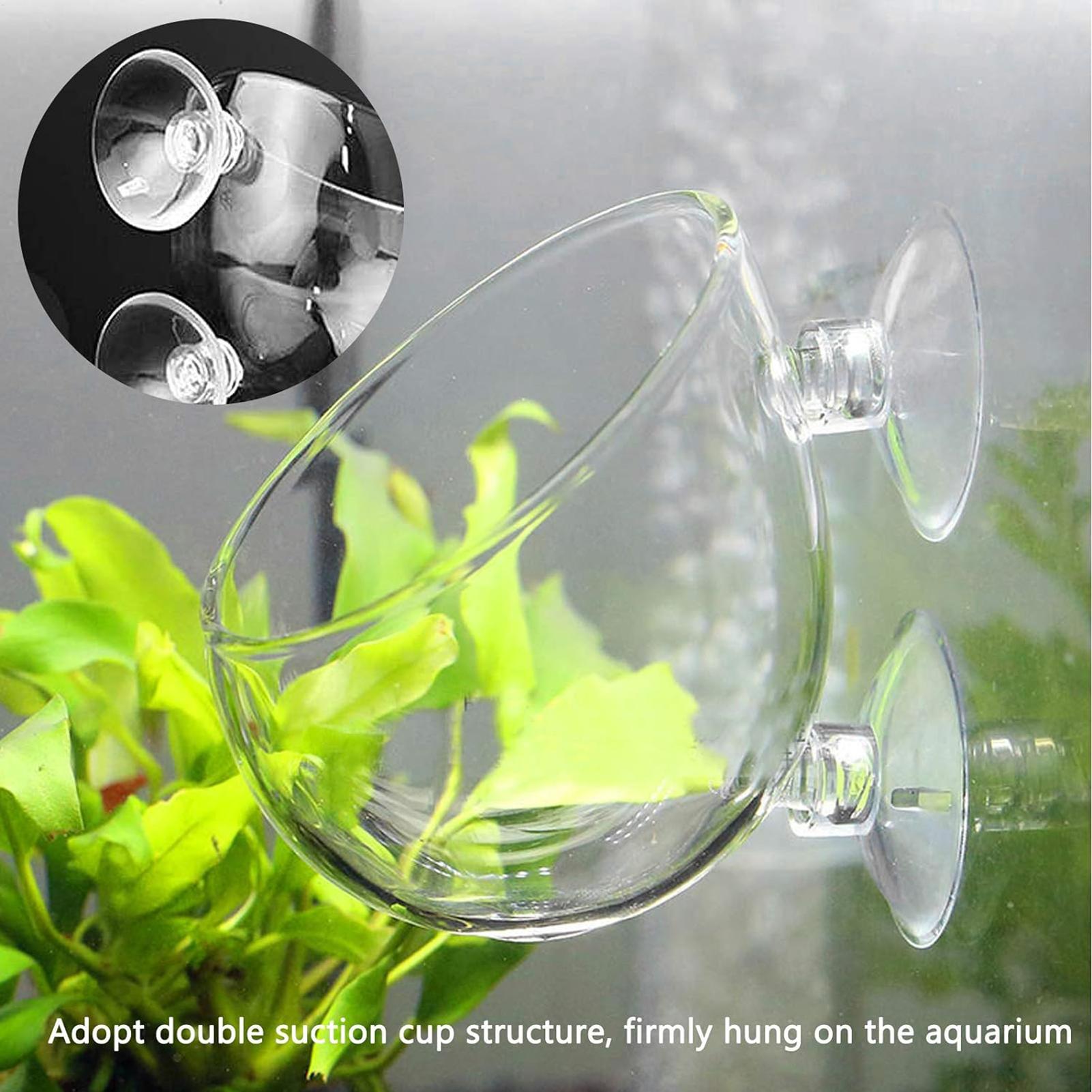 Aquarium Plant Gel - Aquarium glazen plantenpot met zuignappen, voor