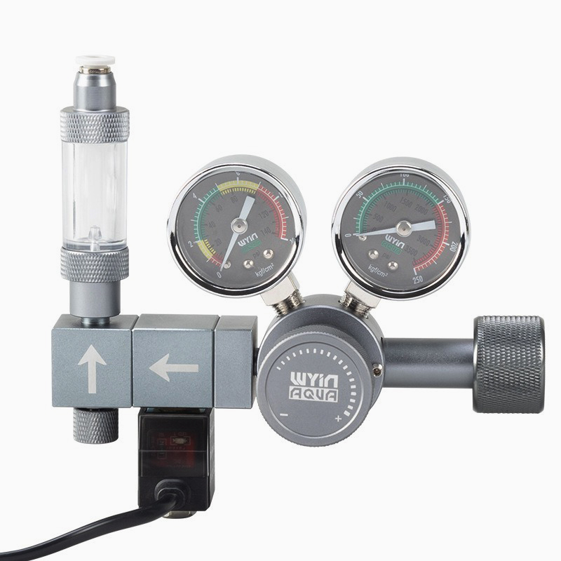 Co2 Regulator Dual Stage - Aquarium CO2-regelaar Dubbele meter Elektromagnetische snelplug