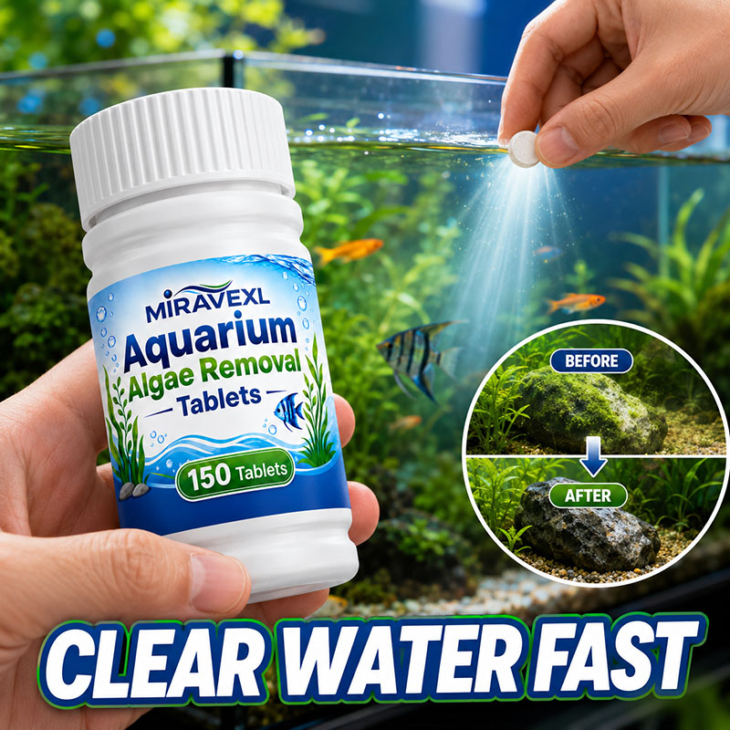 Planted Aquarium Parameters - MIRAVEXL 150 Aquarium Algenverwijderingstabletten, Veilige Algenbestrijder,