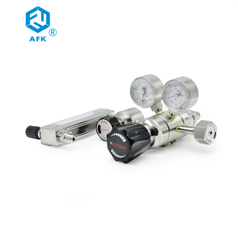 Co2 Regulator Dual Stage - Tweefasige CO2-gasdrukregelaar met 4500 psi membraanventiel