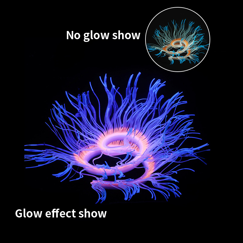 Aquarium Plant Gel - Zachte Siliconen Zee Anemoon Koraal Planten