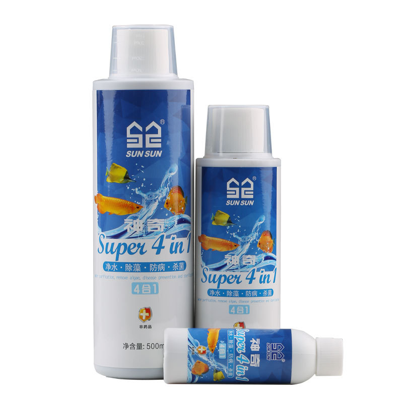 Planted Aquarium Ph - Sunsun 4-in-1 aquariumwaterconditioner - reinigt/algencontrole/chloorverwijderaar/PH-stabilisator -