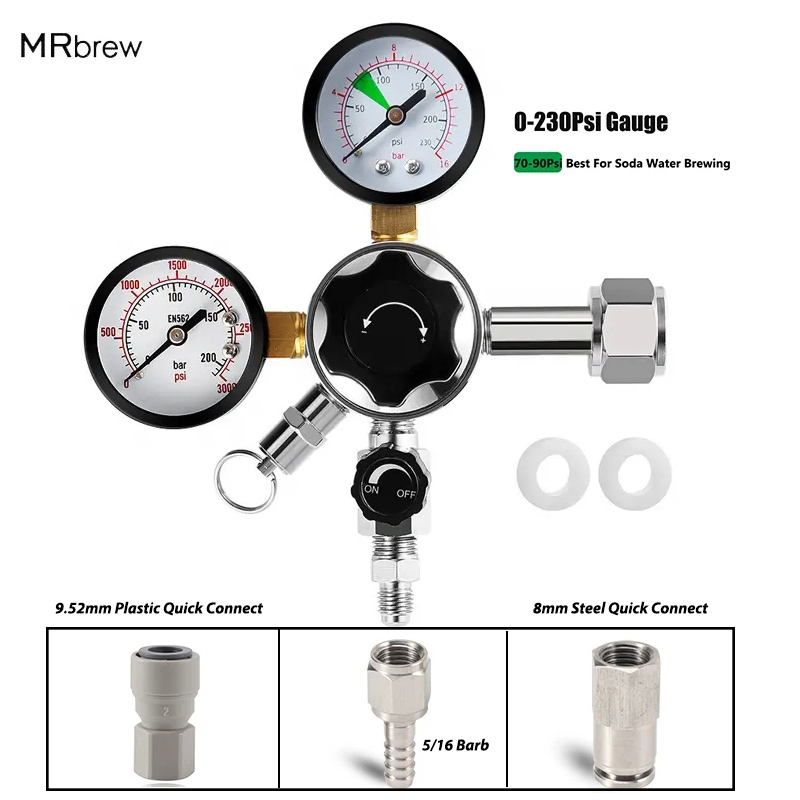Dual Gauge Co2-regelaar Hogedr - Co2 Regulator Dual Stage recensie en prijs